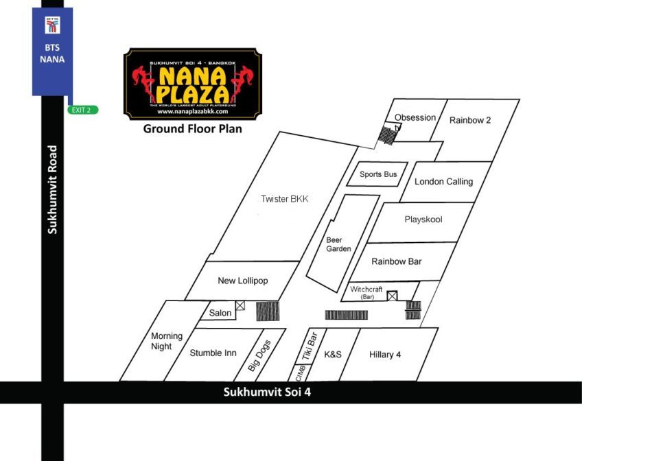First Floor Map of Nana Plaza