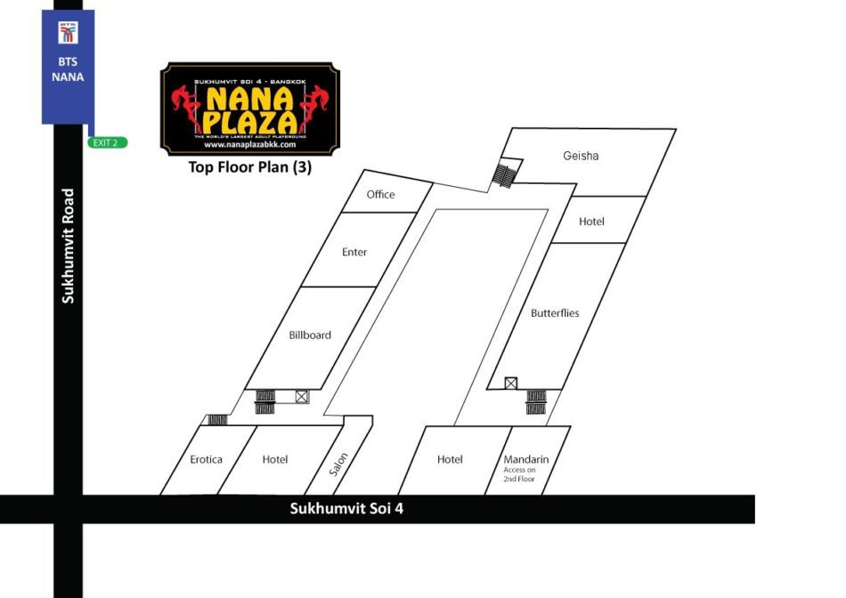 Third Floor Map of Nana Plaza
