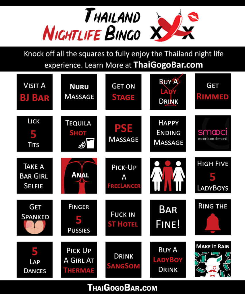 Thailand Nightlife Bingo Game