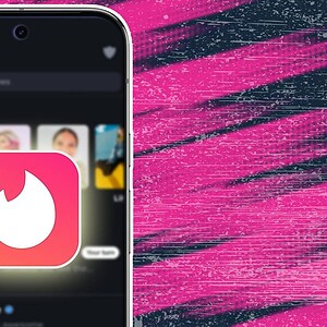 Dating app open on a smartphone