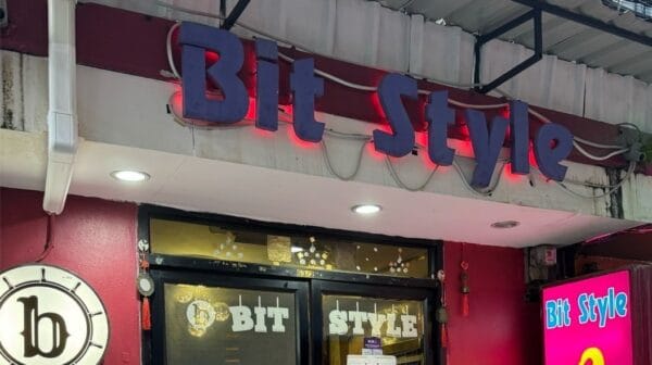 Bit Style sign over the red shopfront on Sukhumvit Soi 22