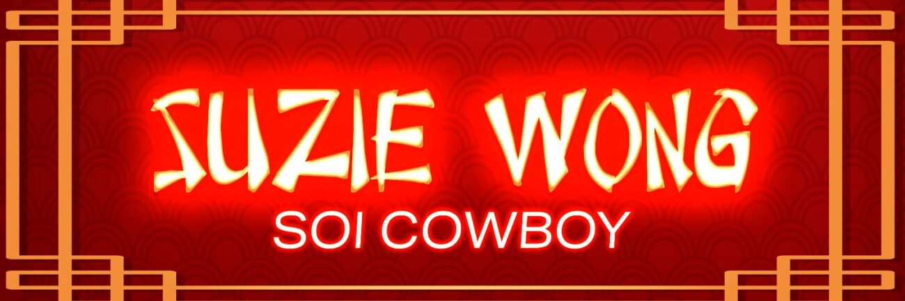 Suzie Wong Soi Cowboy logo in red and gold