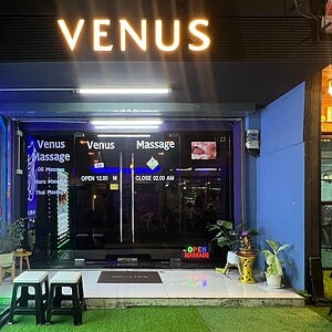 VENUS sign over the entrance of Venus Massage, Sukhumvit Soi 3, Nana