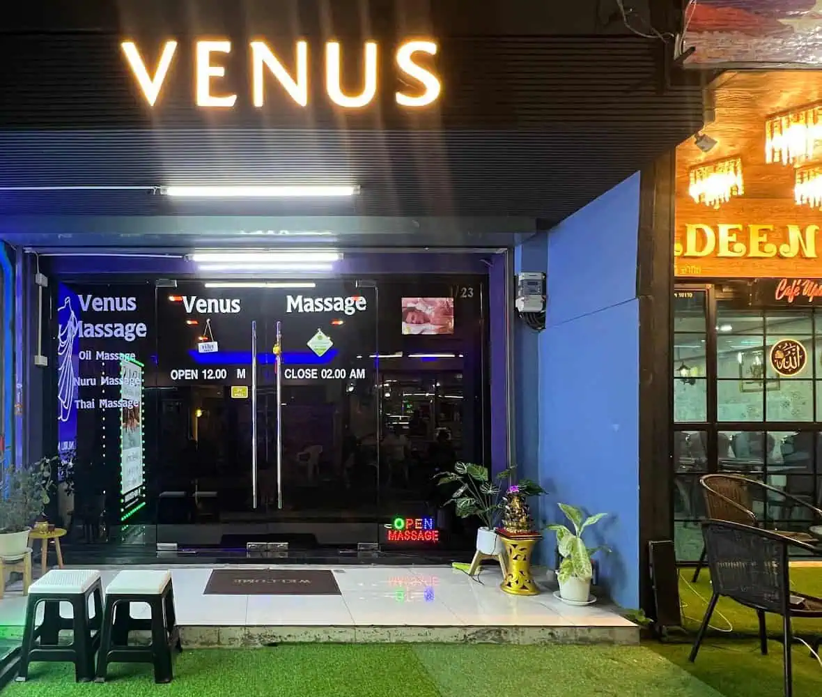 VENUS sign over the entrance of Venus Massage, Sukhumvit Soi 3, Nana